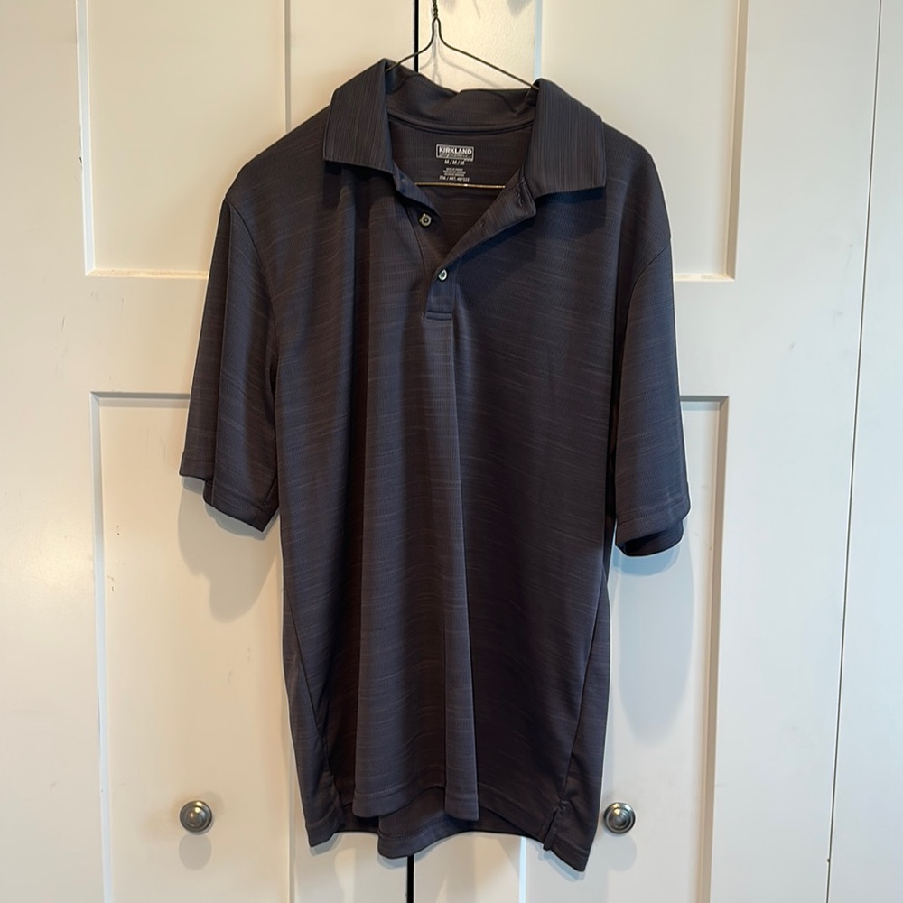Kirkland Golf Shirt. Medium Size. Grey.